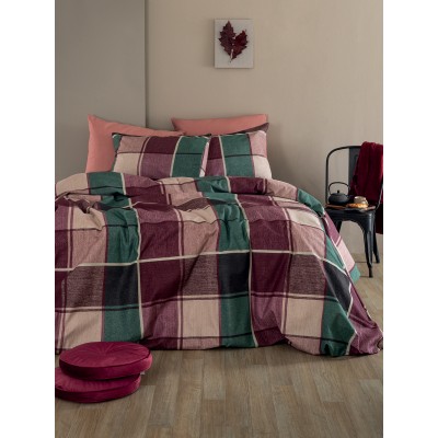 Σετ Σεντόνια Υπέρδιπλα Flannel Beauty FB0237 240X265 Palamaiki
