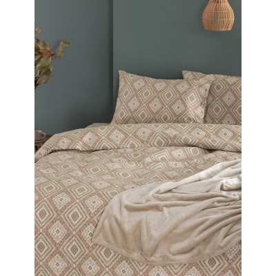 Σετ Σεντόνια Υπέρδιπλα Flannel Beauty FB0238 240X265 Palamaiki