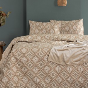 Σετ Σεντόνια Υπέρδιπλα Flannel Beauty FB0238 240X265 Palamaiki
