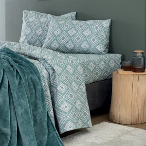 Σετ Σεντόνια Υπέρδιπλα Flannel Beauty FB0239 240X265 Palamaiki