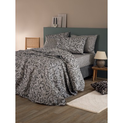 Σετ Σεντόνια Υπέρδιπλα Flannel Beauty FB0242 240X265 Palamaiki