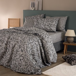 Σετ Σεντόνια Υπέρδιπλα Με λάστιχο Flannel Beauty FB0242 170X200+32 Palamaiki