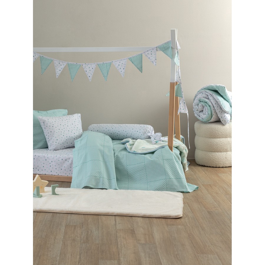 Πάπλωμα Κούνιας Bon Bon 110x150 BB100 Aqua Palamaiki Πάπλωμα Κούνιας Bon Bon 110x150 BB100 Aqua Palamaiki