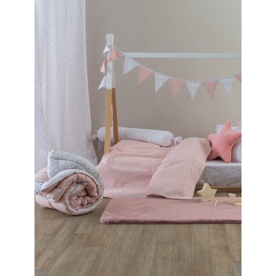 Πάπλωμα Κούνιας Bon Bon 110x150 BB100 Rose Palamaiki