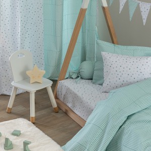 Σεντόνι Μονό 110x200+35 BB100 Aqua Με Λάστιχο Palamaiki