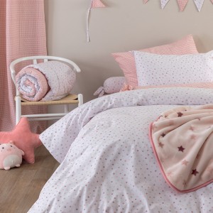 Σεντόνι Μονό 110x200+35 BB101 Rose Με Λάστιχο Palamaiki