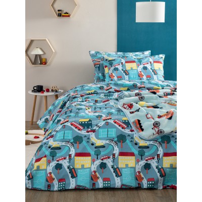 Σετ Μονά Σεντόνια My Kingdom 170x260 MK771 Χωρίς Λάστιχο Palamaiki