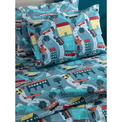 Σετ Μονά Σεντόνια My Kingdom 170x260 MK771 Με Λάστιχο Palamaiki