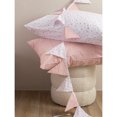 Ζεύγος Μαξιλαροθήκες 52x72 BB101 Rose Palamaiki