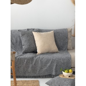 Διακοσμητικη Μαξιλαροθηκη Sena Grey 55X55 Palamaiki