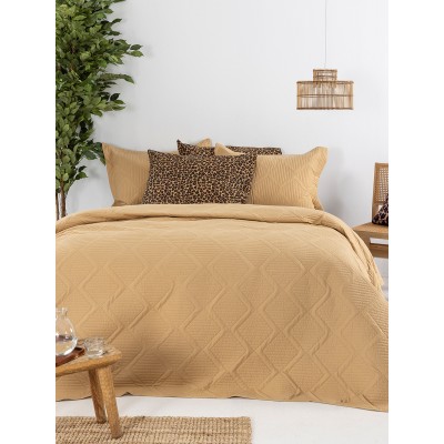 Κουβερλί ημίδιπλο 160x240 SAM LATTE