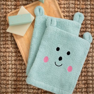 Σετ γάντια μπάνιου πετσετέ Baby Bath  BG100 Aqua 17X23 Palamaiki