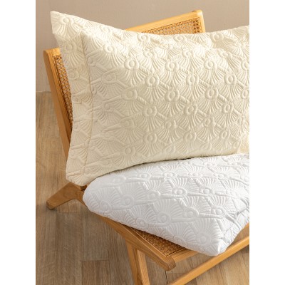 Σετ Κουβερλί Νυφικό 240x260 WED104  Ecru 240X260 Palamaiki