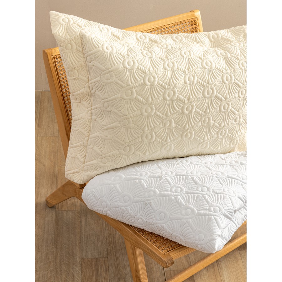 Σετ Κουβερλί Νυφικό 240x260 WED104  Ecru 240X260 Palamaiki