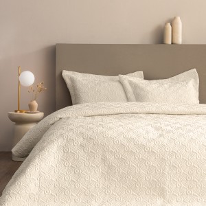 Σετ Κουβερλί Νυφικό 240x260 WED104  Ecru 240X260 Palamaiki