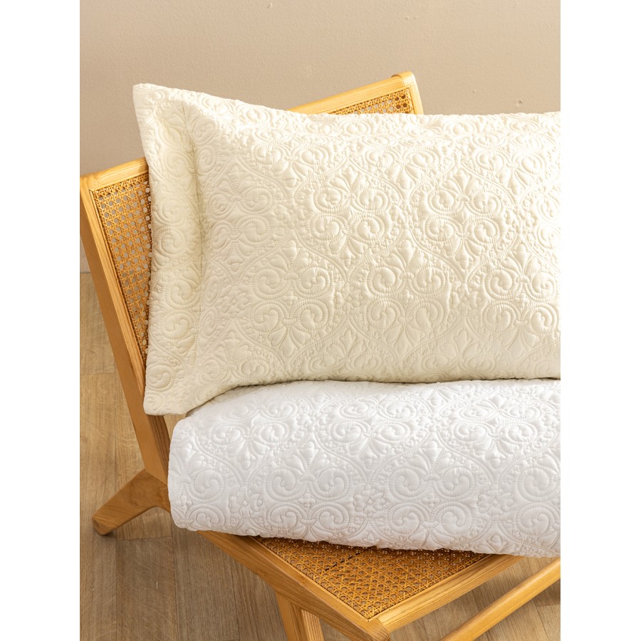 Σετ Κουβερλί Νυφικό 240x260 WED105  Ecru 240X260 Palamaiki