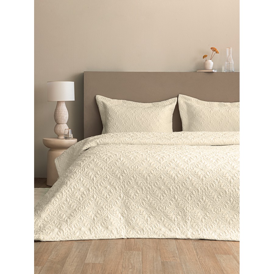 Σετ Κουβερλί Νυφικό 240x260 WED105  White 240X260 Palamaiki