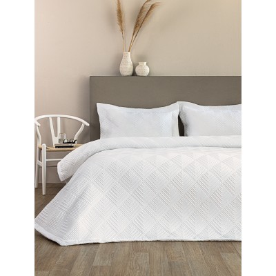 Σετ Κουβερλί Νυφικό 240x260 WED106  Ecru 240X260 Palamaiki