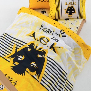 Σετ Σεντόνια Κούνιας Aek 1924 Με λάστιχο AEK9 70X140+15 Palamaiki