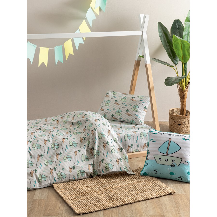 Σετ Σεντόνια Κούνιας My Kingdom Με λάστιχο MK779 70X140+15 Palamaiki