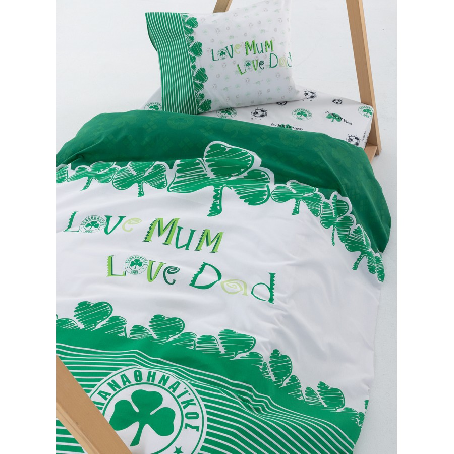 Σετ Σεντόνια Κούνιας Panathinaikos F.C. Με λάστιχο FC12 70X140+15 Palamaiki