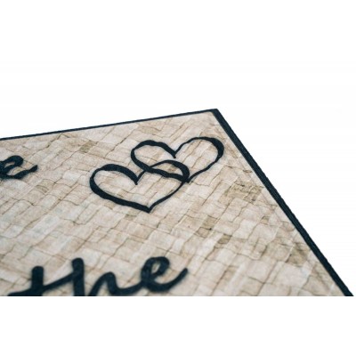 Sdim Αντιολισθητικό Πατάκι Εισόδου Amaron 002 Home is Where the Heart is 45x75εκ.
