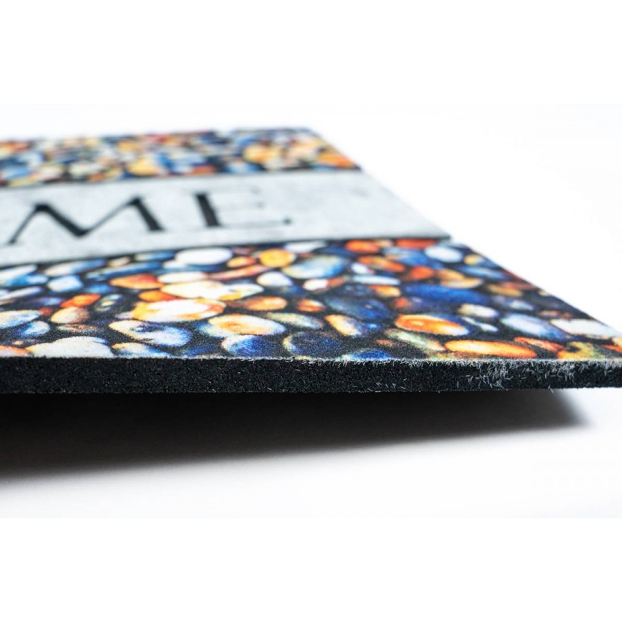 Sdim Αντιολισθητικό Πατάκι Εισόδου Ecomat 001 Welcome Pebbles 45x75εκ.