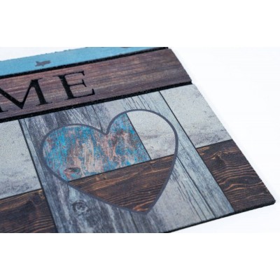 Sdim Αντιολισθητικό Πατάκι Εισόδου Ecomat 009 Top Wooden Heart 45x75εκ.