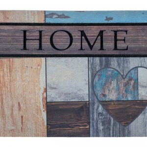 Sdim Αντιολισθητικό Πατάκι Εισόδου Ecomat 009 Top Wooden Heart 45x75εκ.