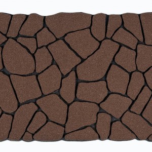 Sdim Αντιολισθητικό Πατάκι Εισόδου Ecomat 012 Brown Cleanscrape Flagstone 45x75εκ.
