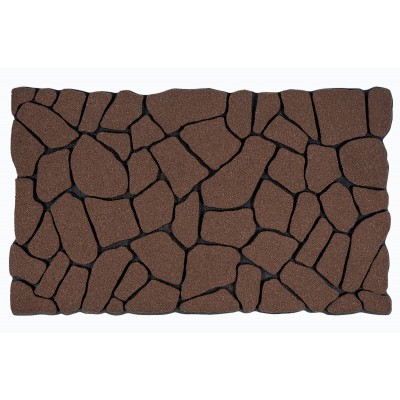 Sdim Αντιολισθητικό Πατάκι Εισόδου Ecomat 012 Brown Cleanscrape Flagstone 45x75εκ.