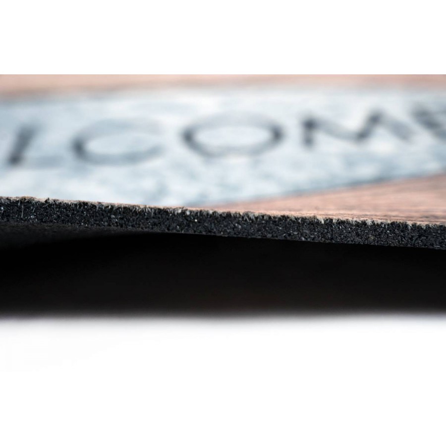 Sdim Αντιολισθητικό Πατάκι Εισόδου Ecomat 014 Welcome Wood 45x75εκ.