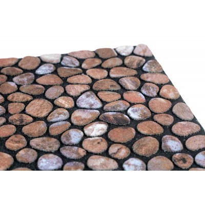 Sdim Αντιολισθητικό Πατάκι Εισόδου Ecomat 027 Pebble Beach Beige 45x75εκ.