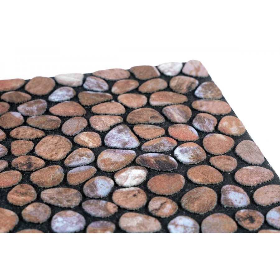 Sdim Αντιολισθητικό Πατάκι Εισόδου Ecomat 027 Pebble Beach Beige 45x75εκ.