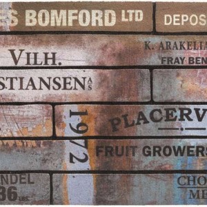 Sdim Αντιολισθητικό Πατάκι Εισόδου Ecomat 038 Scrapwood Vintage 45x75εκ.