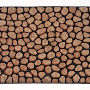 Sdim Αντιολισθητικό Πατάκι Εισόδου Ecomat 040 Tree Rings 45x75εκ.