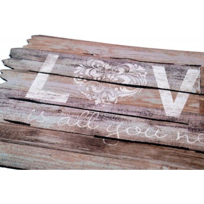 Sdim Αντιολισθητικό Πατάκι Εισόδου Ecomat 835 Love is All You Need 45x75εκ.