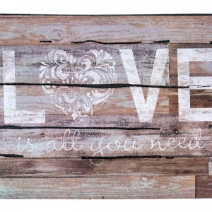 Sdim Αντιολισθητικό Πατάκι Εισόδου Ecomat 835 Love is All You Need 45x75εκ.
