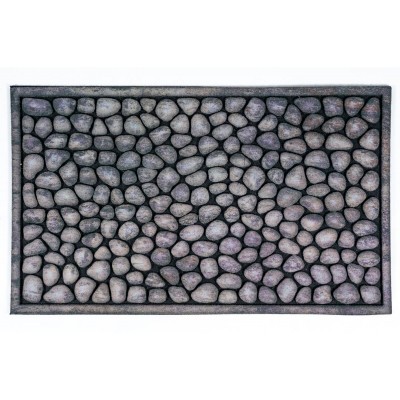 Sdim Αντιολισθητικό Πατάκι Εισόδου Ecomat River Rocks 45x75εκ.