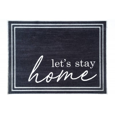 Sdim Αντιολισθητικό Πατάκι Εισόδου Ecomat Tradition 700 Let's Stay Home 45x60εκ.