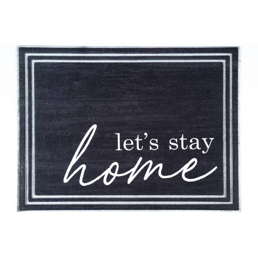 Sdim Αντιολισθητικό Πατάκι Εισόδου Ecomat Tradition 700 Let's Stay Home 45x60εκ.
