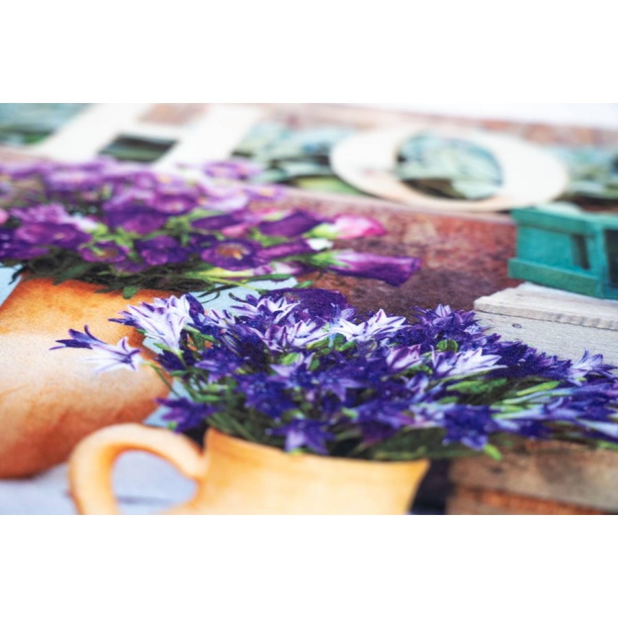 Sdim Αντιολισθητικό Πατάκι Εισόδου Gallery 001 Home Flower 45x75εκ. Πάχους 6mm