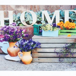 Sdim Αντιολισθητικό Πατάκι Εισόδου Gallery 001 Home Flower 45x75εκ. Πάχους 6mm