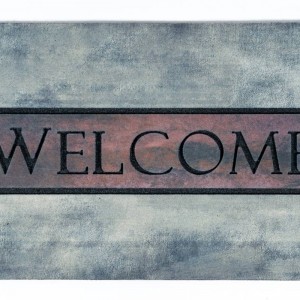 Sdim Αντιολισθητικό Πατάκι Εισόδου Residence 019 Welcome Concrete 45x75εκ.