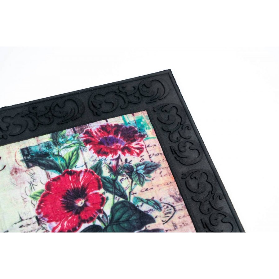 Sdim Αντιολισθητικό Πατάκι Εισόδου Venga 002 Home Flowers 45x75εκ. Πάχους 6mm