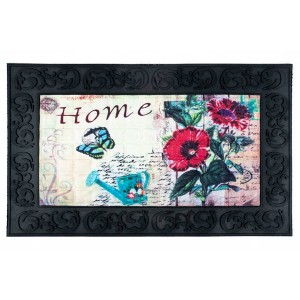 Sdim Αντιολισθητικό Πατάκι Εισόδου Venga 002 Home Flowers 45x75εκ. Πάχους 6mm