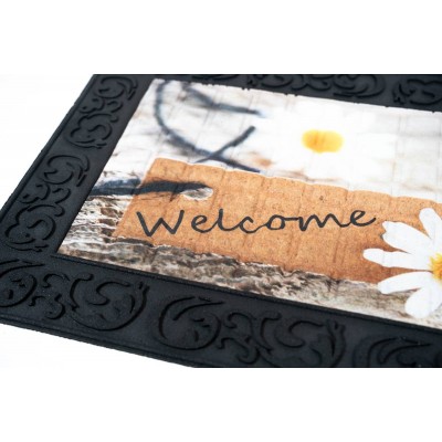 Sdim Αντιολισθητικό Πατάκι Εισόδου Venga  004 Welcome Daisies 45x75εκ. Πάχους 6mm