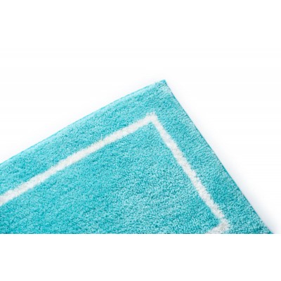 Sdim Βαμβακερό/Microfiber Αντιολισθητικό Πατάκι Μπάνιου Space 001 Petrol 45x85εκ.