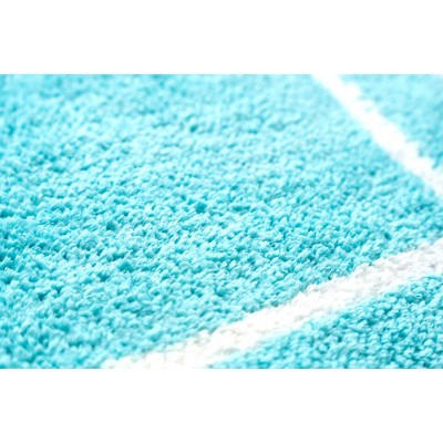 Sdim Βαμβακερό/Microfiber Αντιολισθητικό Πατάκι Μπάνιου Space 001 Petrol 45x85εκ.
