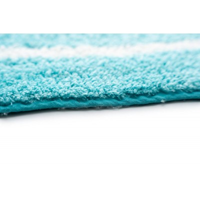 Sdim Βαμβακερό/Microfiber Αντιολισθητικό Πατάκι Μπάνιου Space 001 Petrol 45x85εκ.